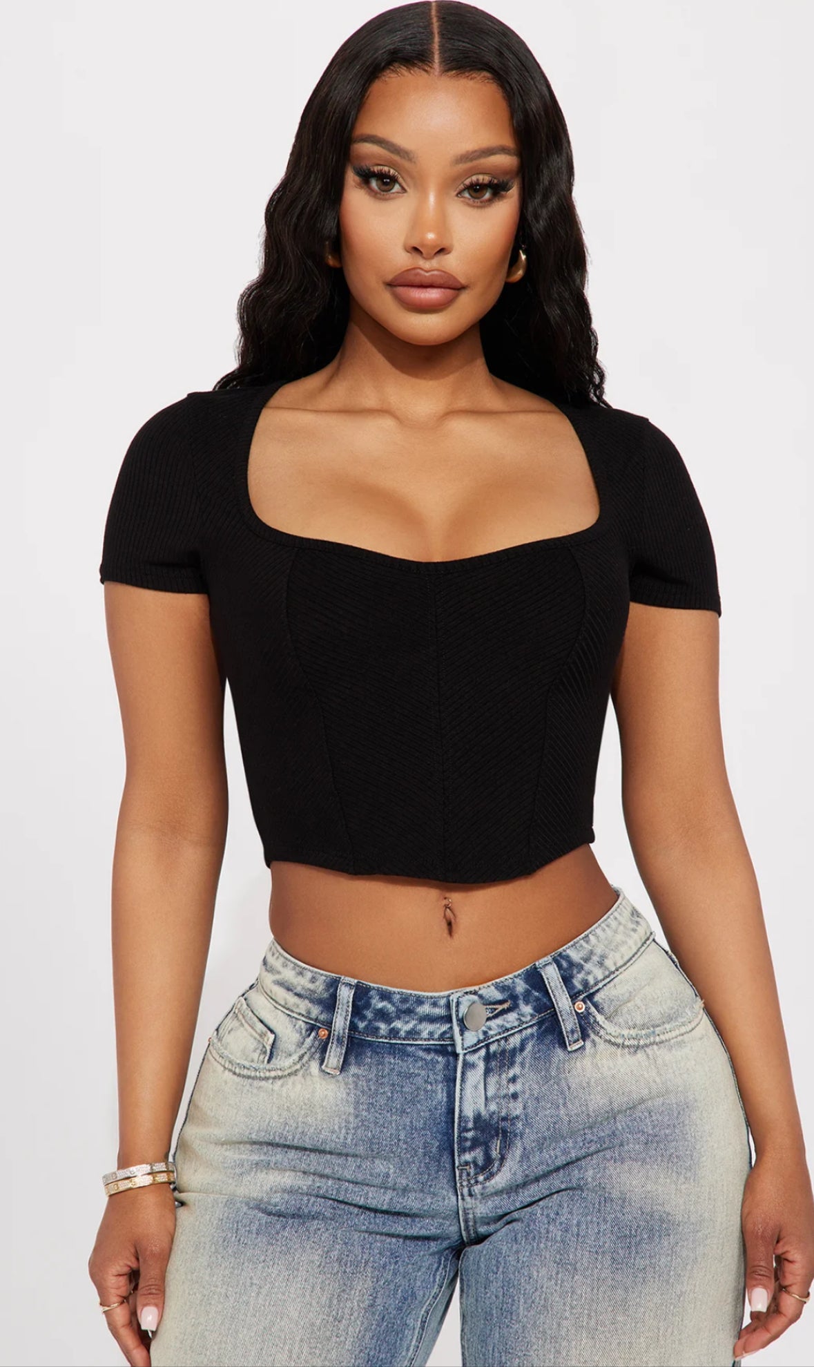 Fashion Nova Chelsea Ribbed Top