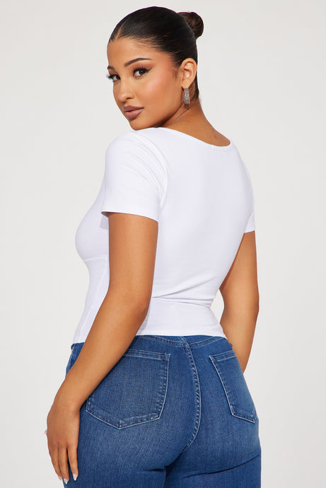 Fashion Nova Rosalie Hook and Eye Top