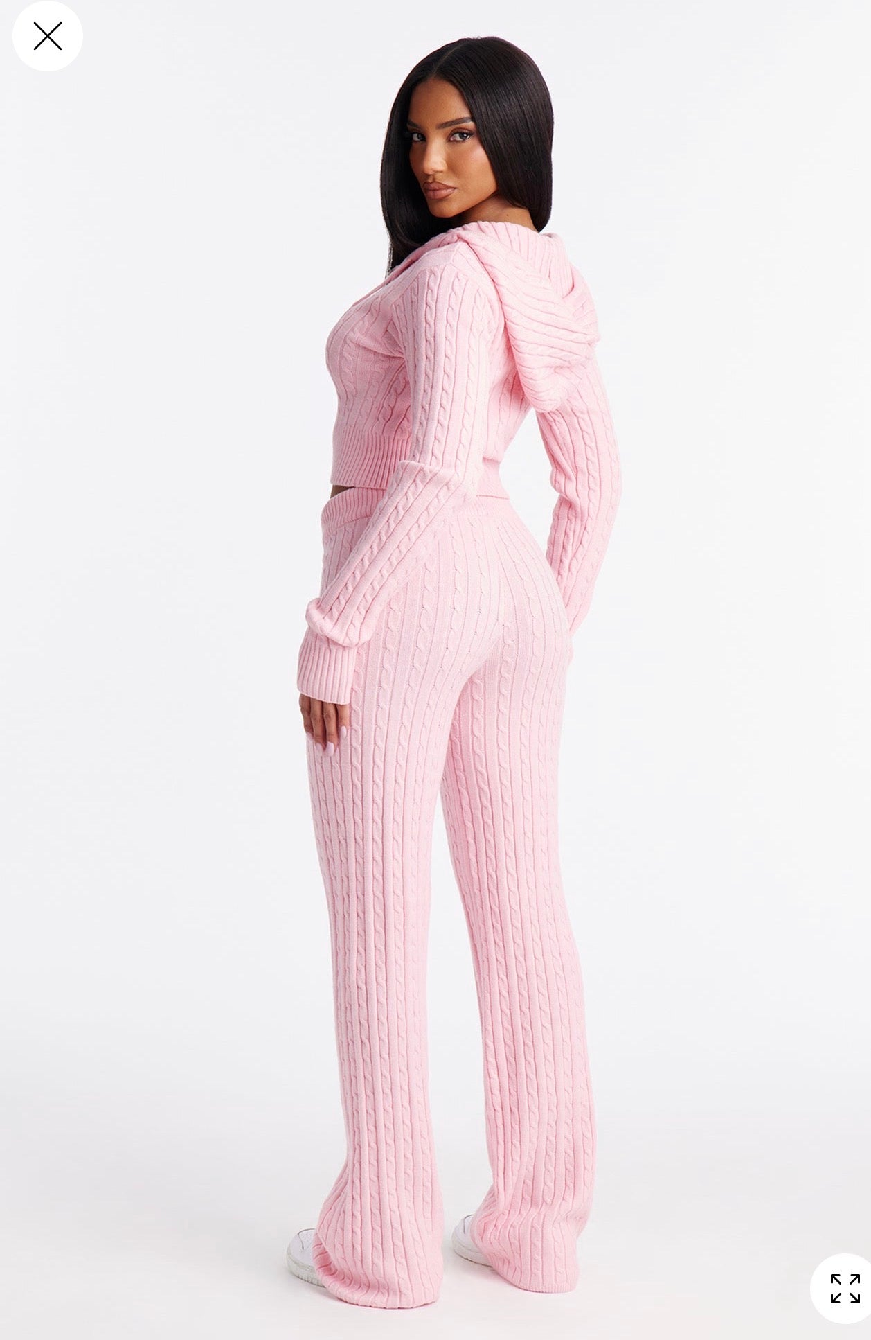 Fashion Nova Zip Up Sweater Pant Set