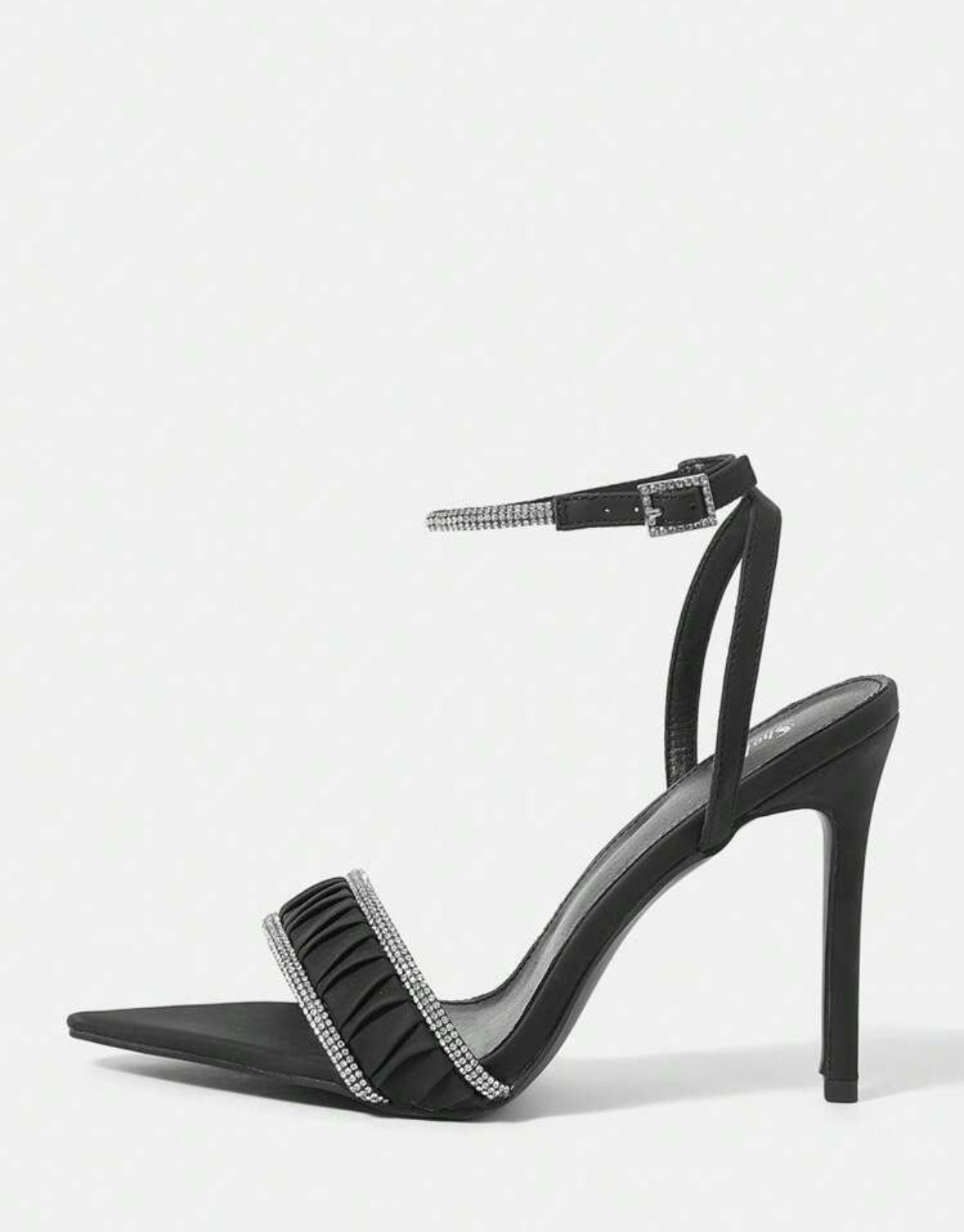 Belle Woman Pointed Toe Heels with Ankle Strap