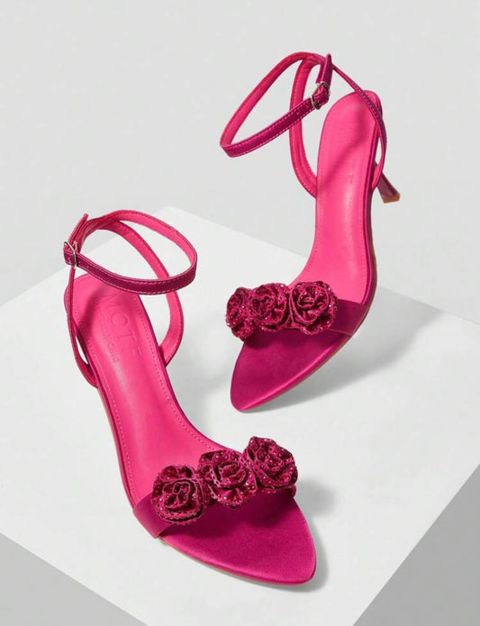 Elegant Floral Pointed Toe High heel